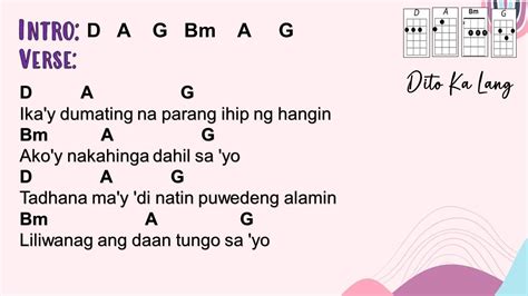 moira ukulele chords|Dito Ka Lang .